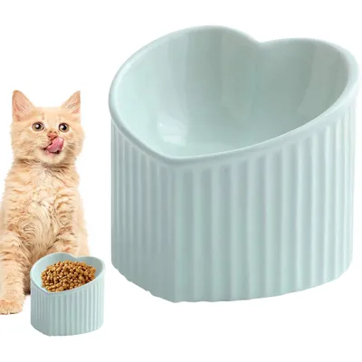 KPYTE Gamelle pour chat en forme de cœur