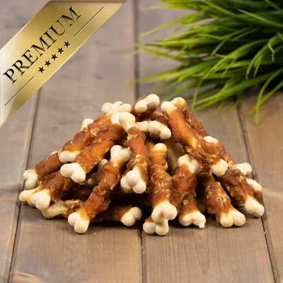 Lyra Pet® Os calcique avec lamelles de poitrine de poulet