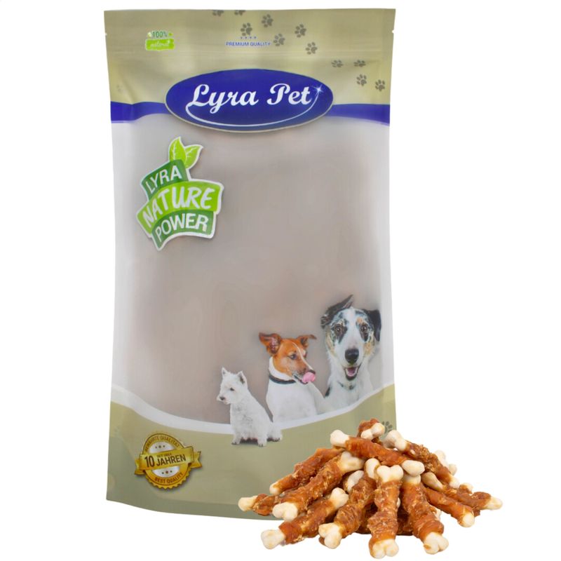 Lyra Pet® Os calcique avec lamelles de poitrine de poulet