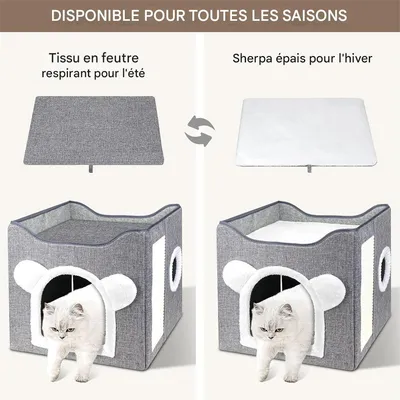 IntiMeg Maison niche pliable pour chat IntiMeg Maison niche pliable pour chat