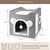 IntiMeg Maison niche pliable pour chat