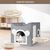 IntiMeg Maison niche pliable pour chat