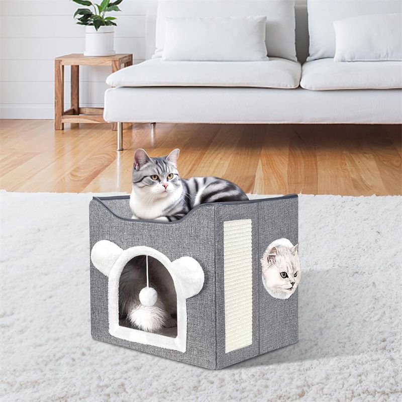 IntiMeg Maison niche pliable pour chat