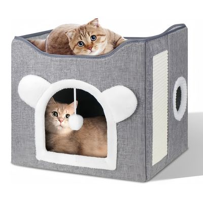 IntiMeg Maison niche pliable pour chat