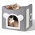 IntiMeg Maison niche pliable pour chat
