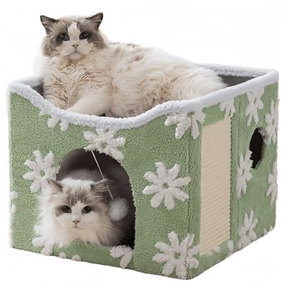 IntiMeg Lit niche pour chat d'intérieur