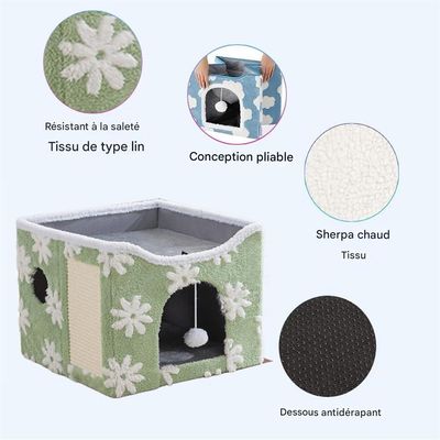 IntiMeg Lit niche pour chat d'intérieur