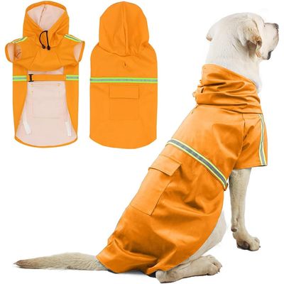 IntiMeg Manteau imperméable pour chien avec capuchon