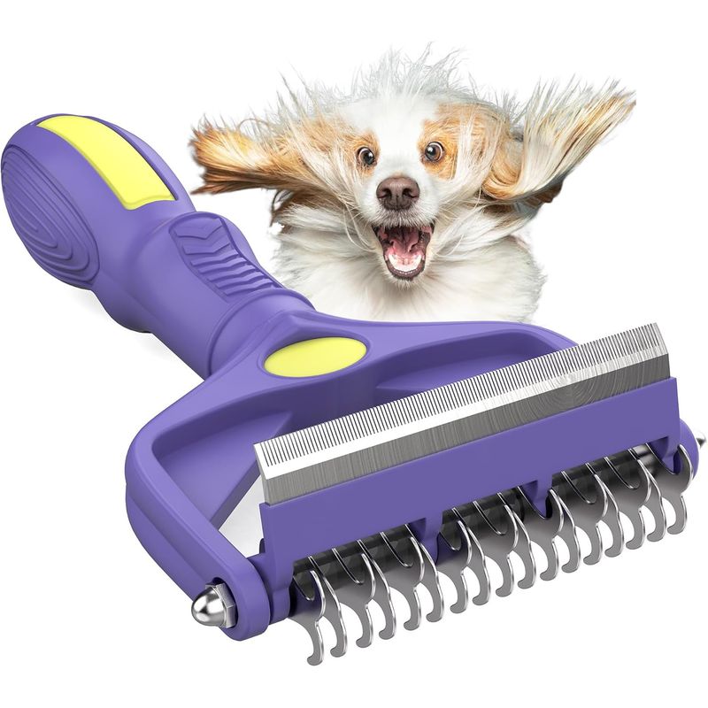IntiMeg Brosse de 3 en 1 pour Chats et Chiens