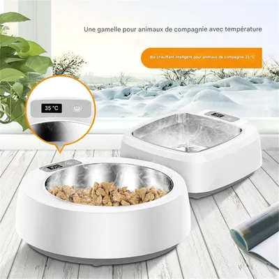 IntiMeg Comedero con calefacción para perros y gatos