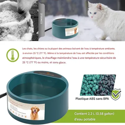 IntiMeg Comedero exterior climatizado para perros