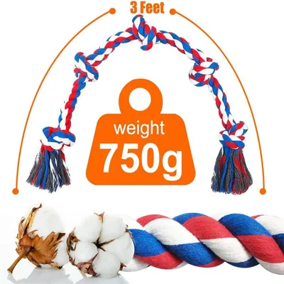 IntiMeg Seilspielzeug für Hunde 92 cm