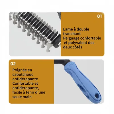 FurryFusion Brosse de toilettage pour chiens et chats