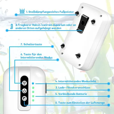 Pompe à air d'aquarium