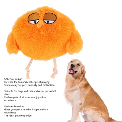 Peluche jouet housse en tissu orange