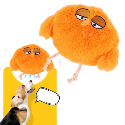 Peluche jouet housse en tissu orange
