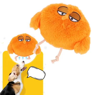 Peluche jouet housse en tissu orange