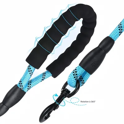 FurryFusion Laisse réfléchissante pour chien de 3 m