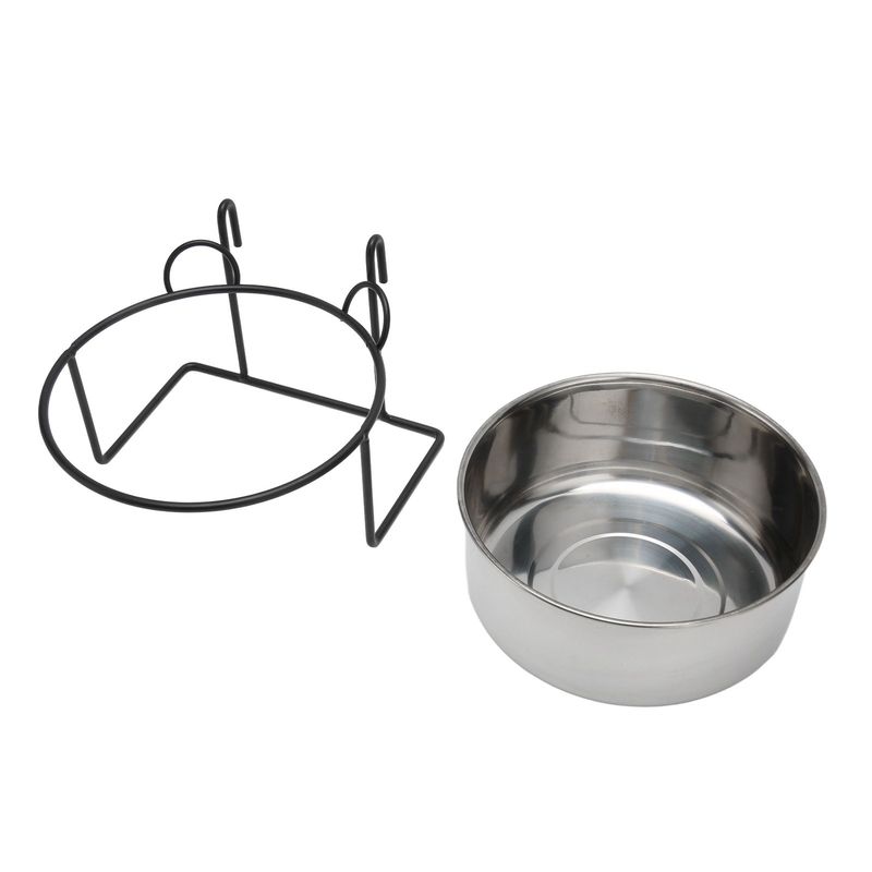 Bol pour animaux de compagnie en acier inoxydable suspendu