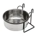 Bol pour animaux de compagnie en acier inoxydable suspendu