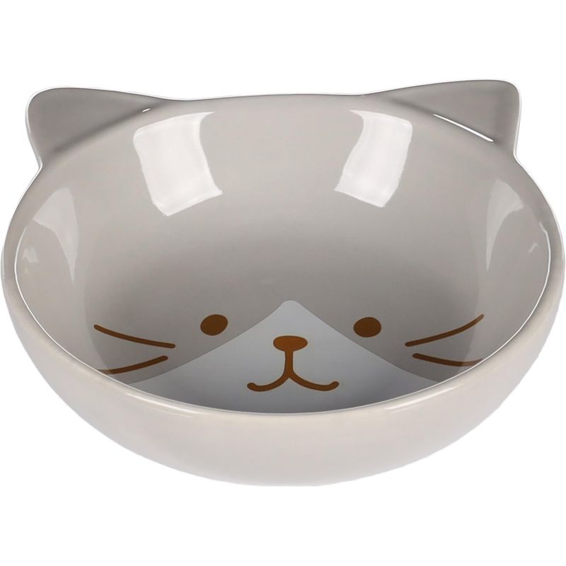 Gamelle pour Chats Kapo céramique Gris Rond
