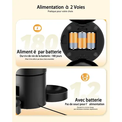 Distributeur Automatique de Nourriture pour Chat