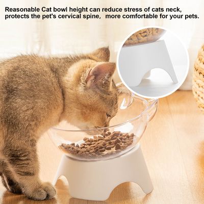 Bol pour animaux de compagnie, couleur transparente