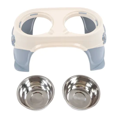 Double bol PET Rice pot riz gris Double bol PET Rice pot riz gris