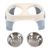 Double bol PET Rice pot riz gris