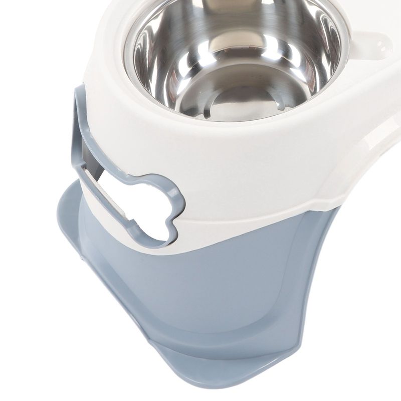 Double bol PET Rice pot riz gris