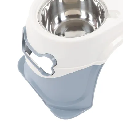 Double bol PET Rice pot riz gris