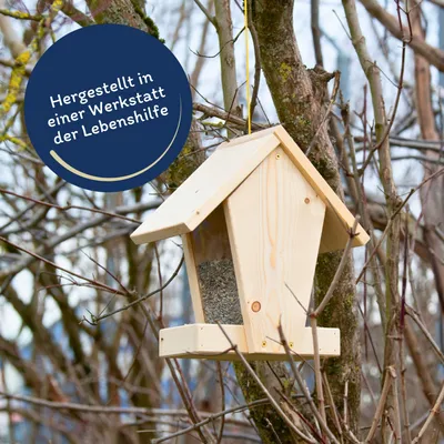 Lyra Pet® Mangeoire pour oiseaux Hugos Fly In - Fait main