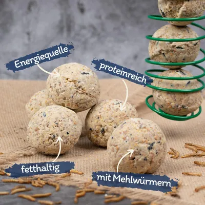 Lyra Pet® boules de mésanges Protein Boost sans filet à 90 g Lyra Pet® boules de mésanges Protein Boost sans filet à 90 g