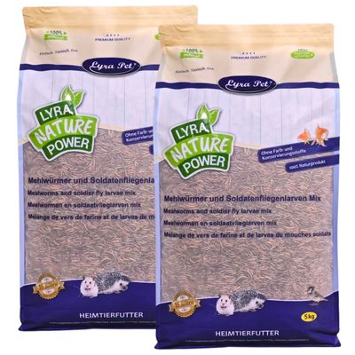 Lyra Pet® Mélange de vers de farine et de larves de mouche soldat