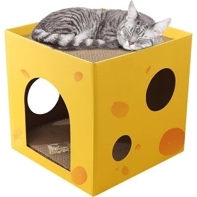 ZENITHMIND Abri en carton pour chat
