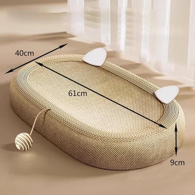 ZENITHMIND Tapis à gratter en Sisal for Chats d'intérieur