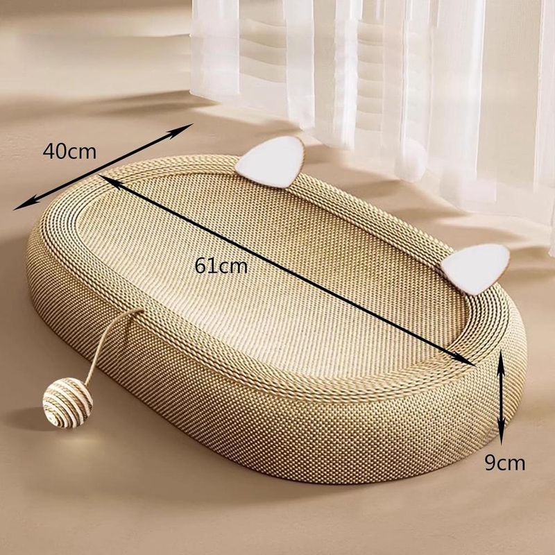 ZENITHMIND Tapis à gratter en Sisal for Chats d'intérieur