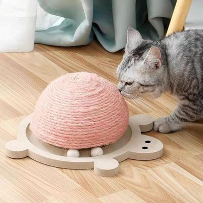 ZENITHMIND 29*24*14cm Griffoir pour chat en forme de tortue,rose