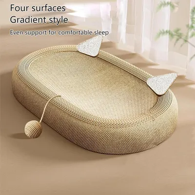 ZENITHMIND Tapis à gratter en Sisal for Chats d'intérieur