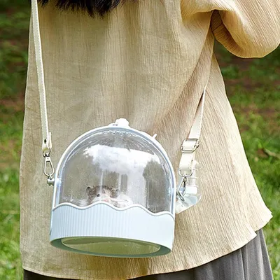 ZENITHMIND Cage de Transport pour Hamster bleu