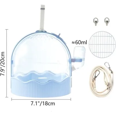 ZENITHMIND Cage de Transport pour Hamster bleu