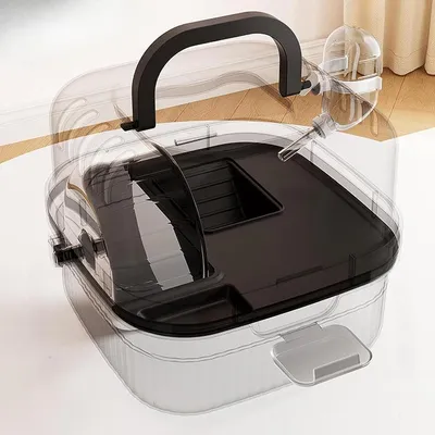 ZENITHMIND Cage pour Hamster à Double Couche,23*23*18cm