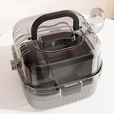 ZENITHMIND Cage pour Hamster à Double Couche,23*23*18cm