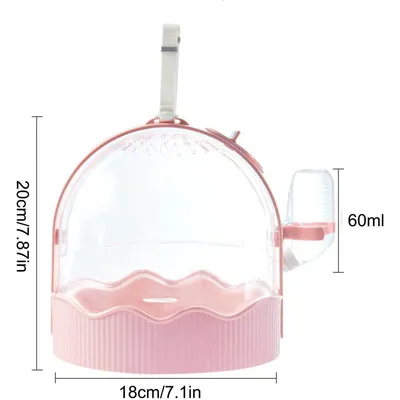 ZENITHMIND Cage de Transport pour Hamster rose