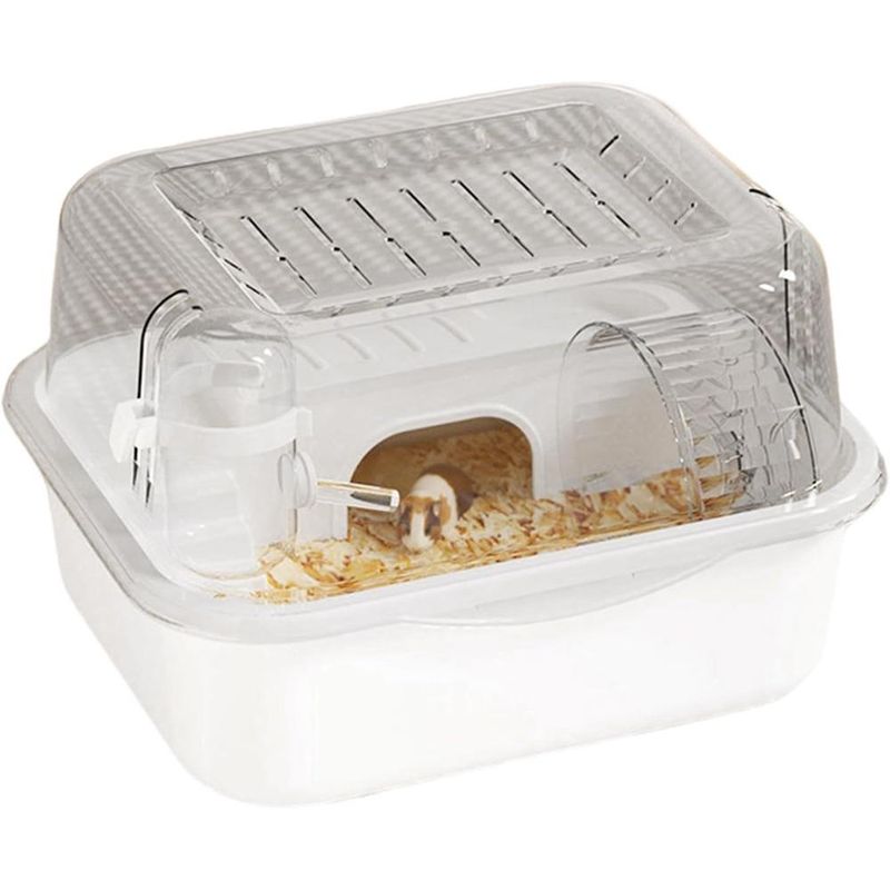 ZENITHMIND Cage pour hamster, cage pour petits animaux blanc