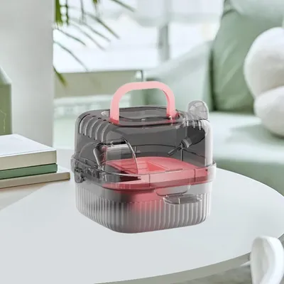 ZENITHMIND Cage pour Hamster à Double Couche,23*23*18cm