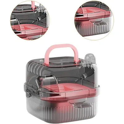 ZENITHMIND Cage pour Hamster à Double Couche,23*23*18cm