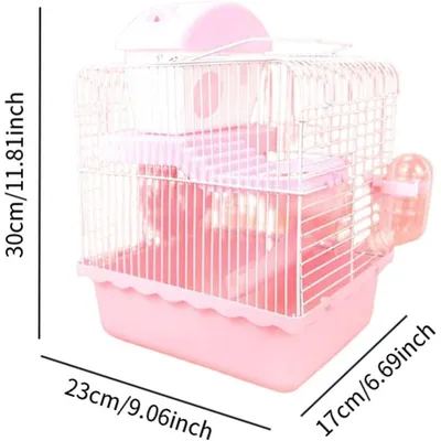 ZENITHMIND Cage Double Couche pour Hamsters et Petits Animaux