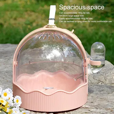 ZENITHMIND Cage de Transport pour Hamster rose