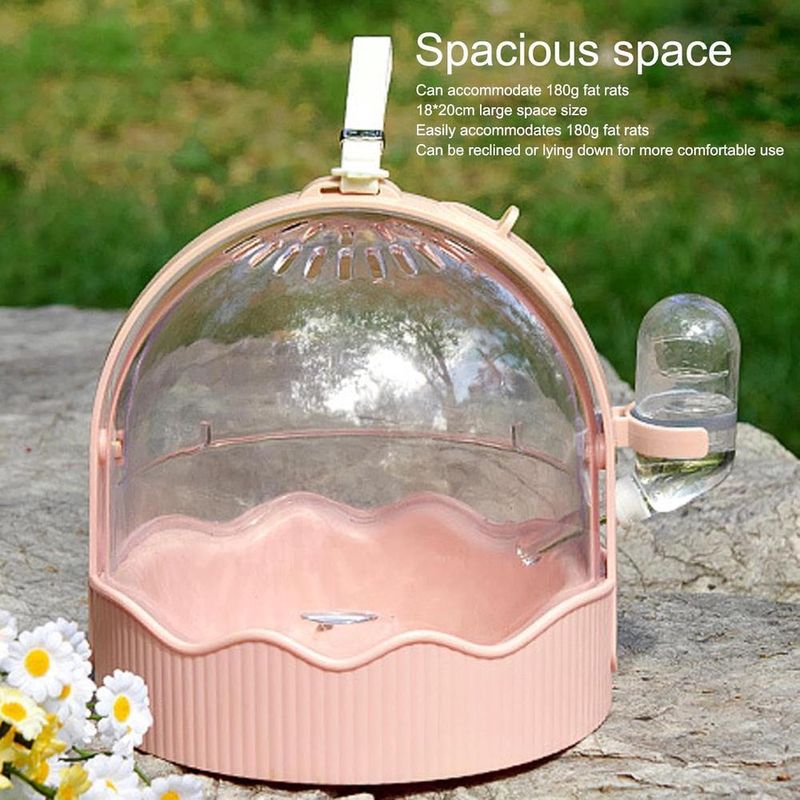 ZENITHMIND Cage de Transport pour Hamster rose